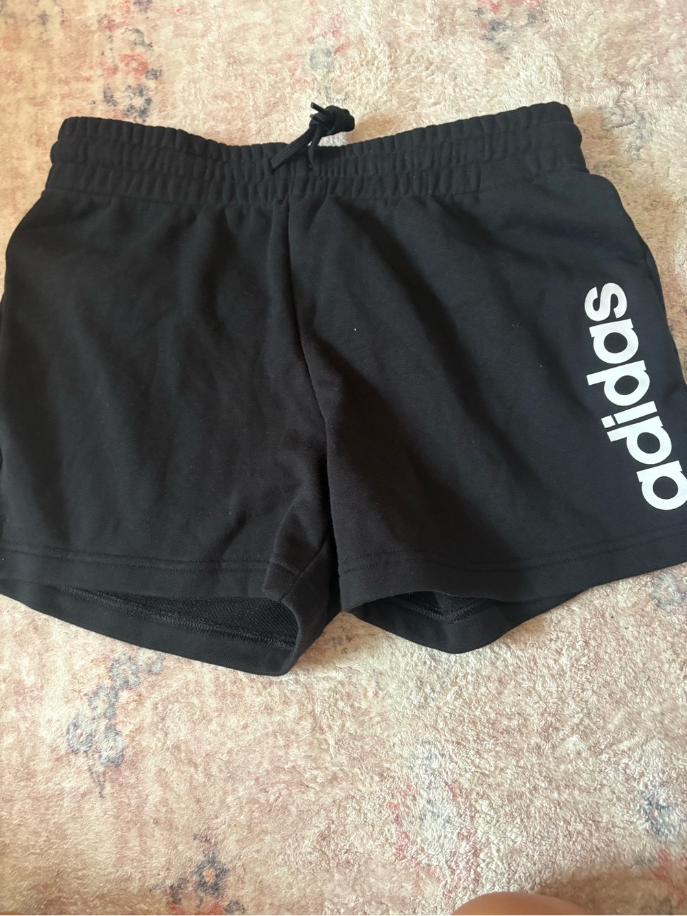 Adidas Black Crewneck Sweatshirt with Logo Tag
